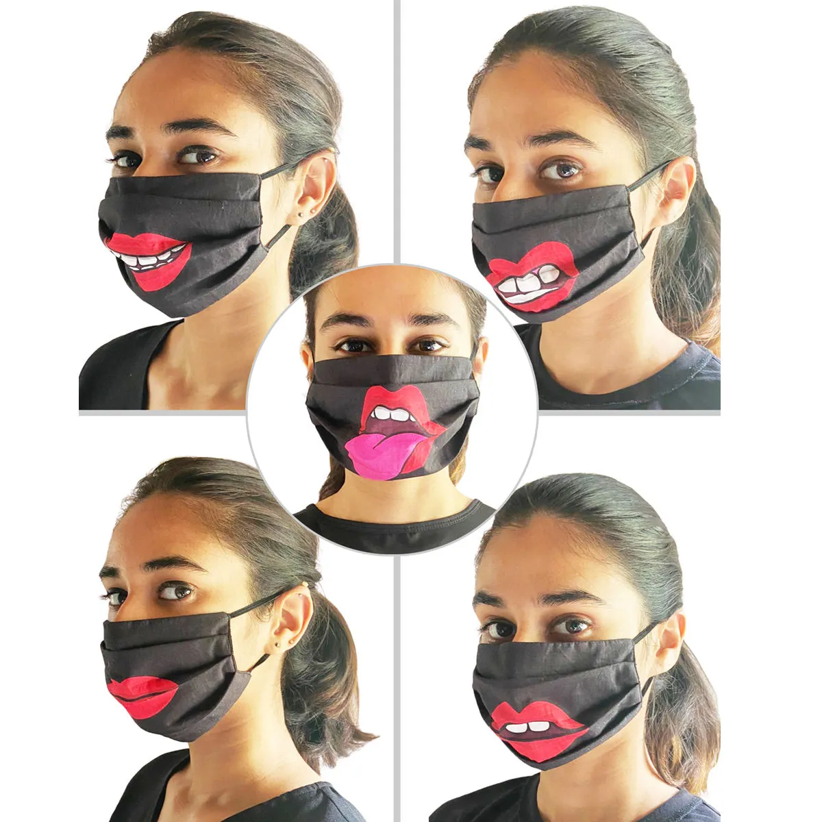 Adira Pack of 5 Cloth Face Mask - Multi-Color