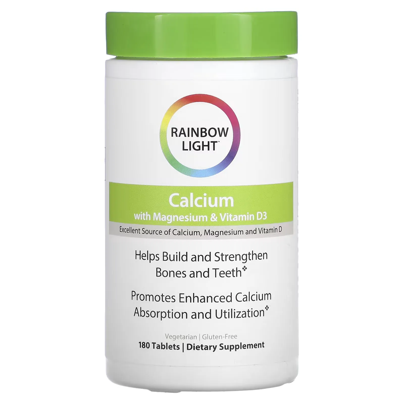 Calcium with Magnesium & Vitamin D3, 180 Tablets