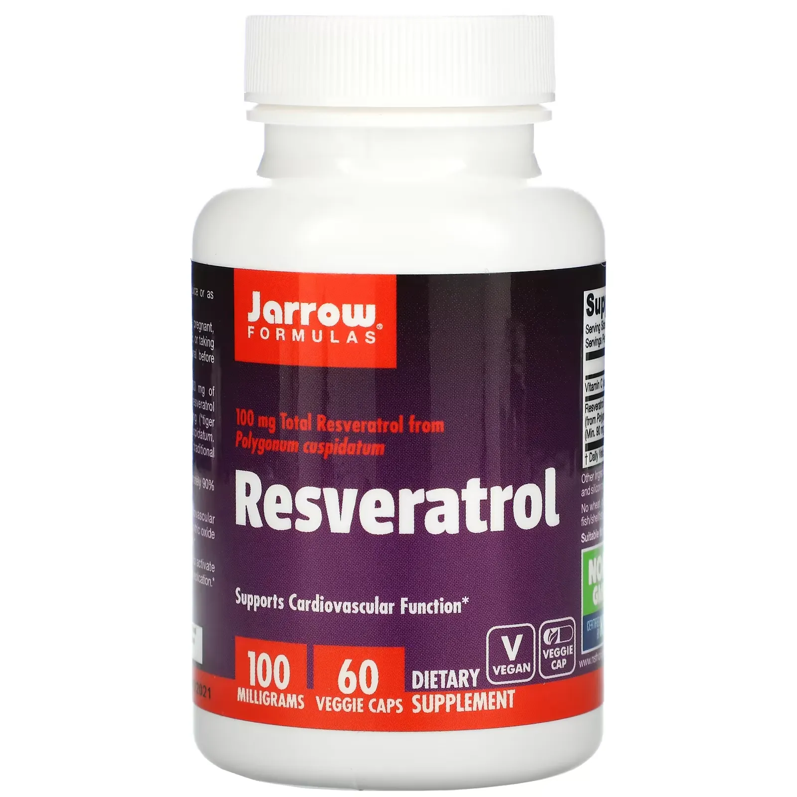 Resveratrol, 100 mg, 60 Veggie Caps