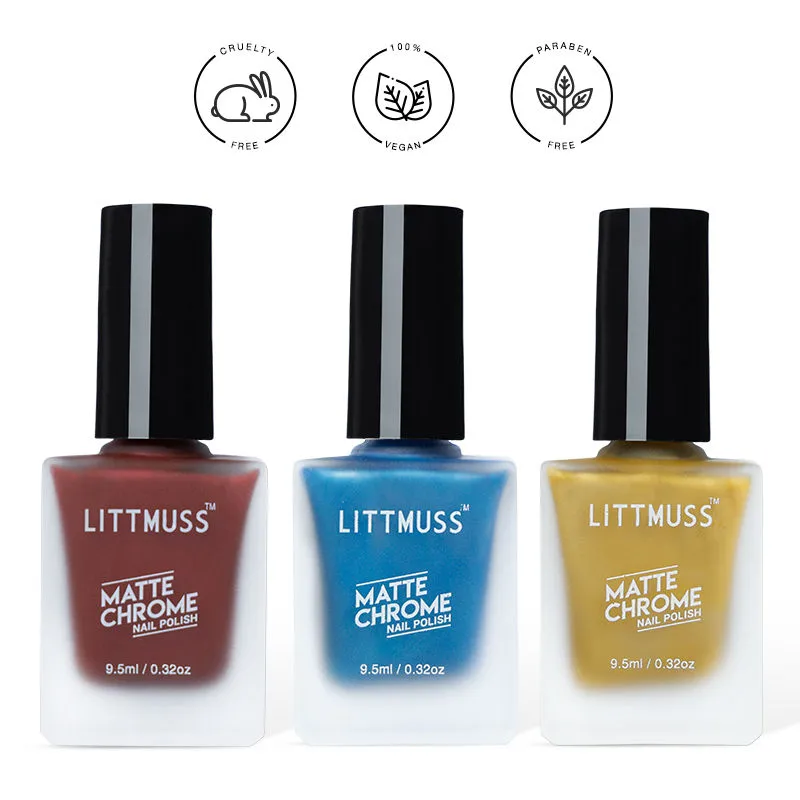 Littmuss Its So Me! - Matte Chrome Nail Polish Combo