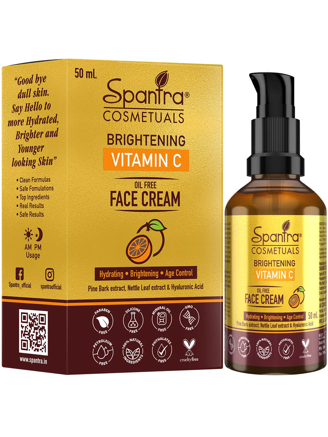 Spantra Brightening Vitamin C Oil Free Face Cream