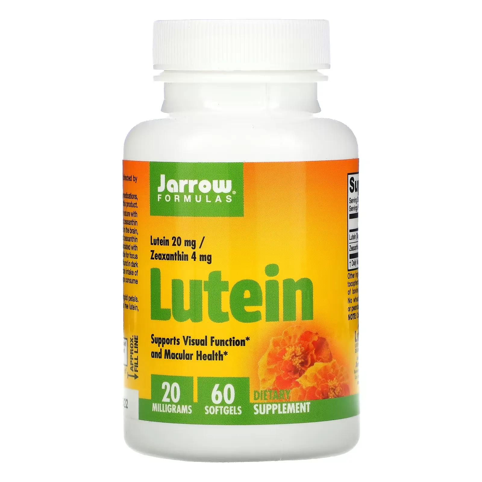 Lutein, 20 mg, 60 Softgels