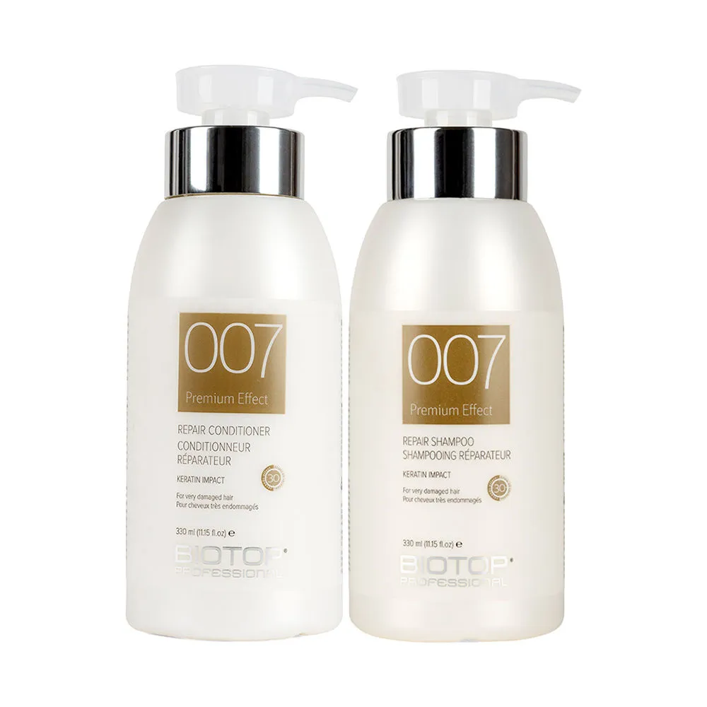 Biotop Professional 007 Keratin Impact Shampoo + Conditioner Combo (330ml + 330ml)