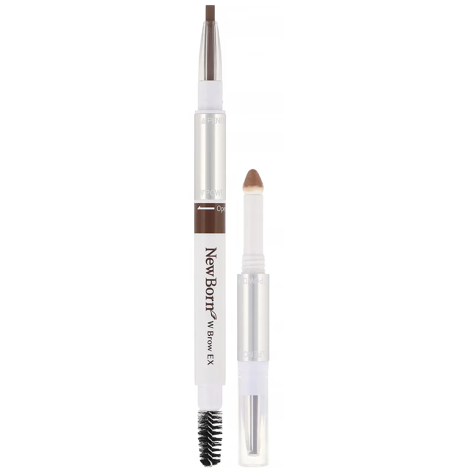 New Born, Eyebrow Powder & Pencil, B7 Marron Brown , 1 Piece