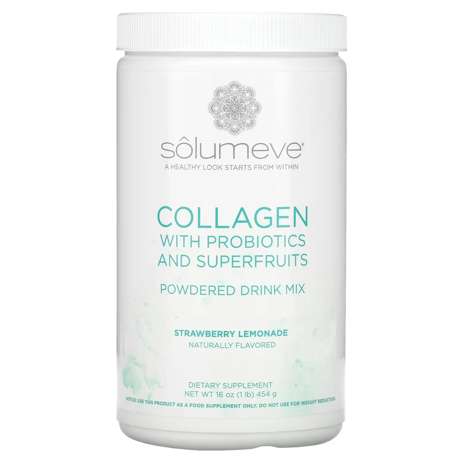 Collagen with Probiotics and Superfruits, Powdered Drink Mix, Strawberry Lemonade, 16 oz (454 g)