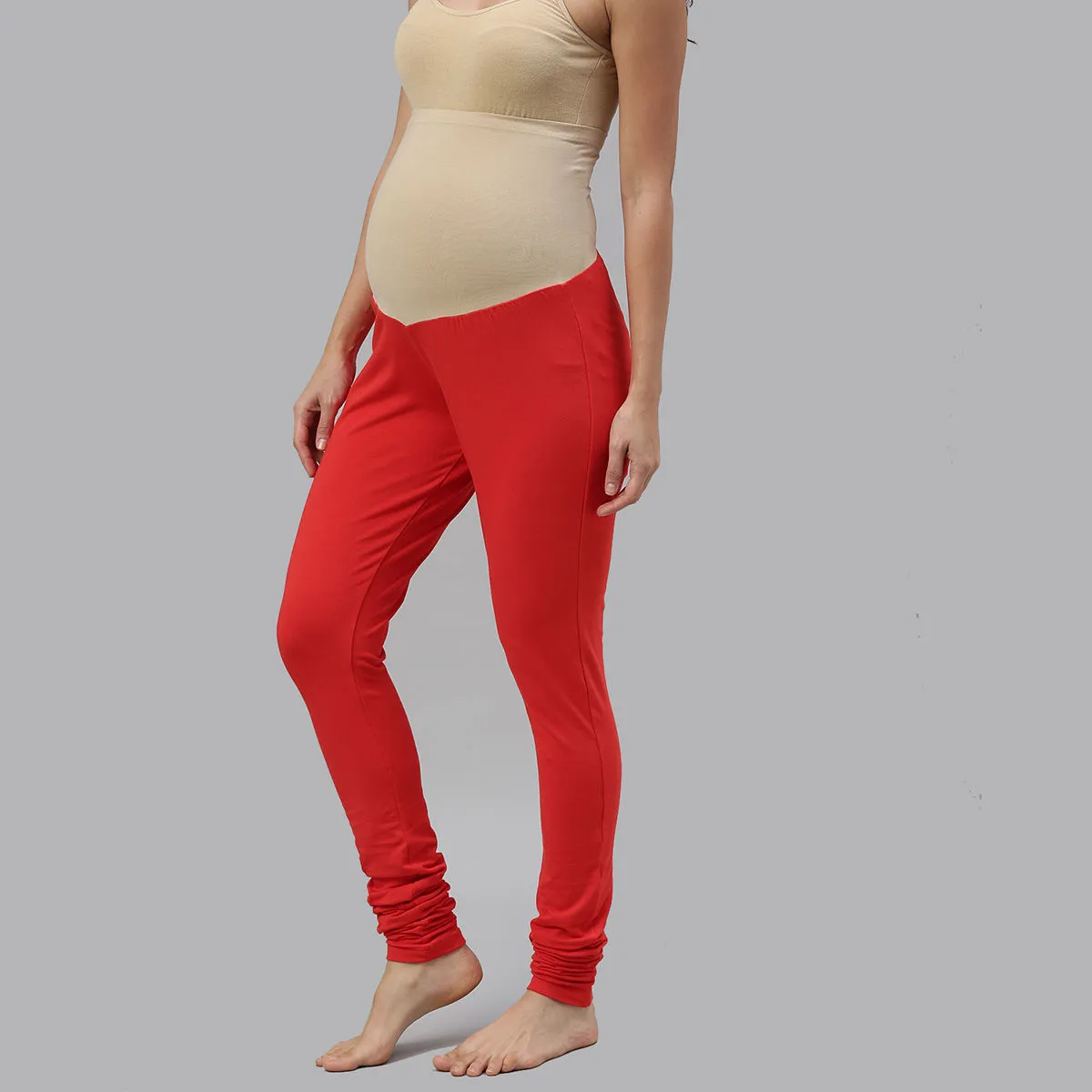 Nejo Maternity Churidar - Red