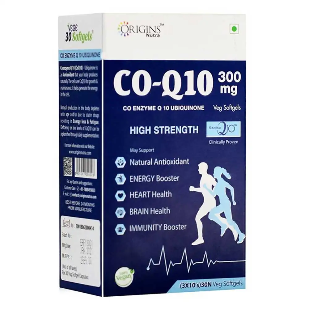 Origins Nutra CO-Q10 300mg,  30 softgels