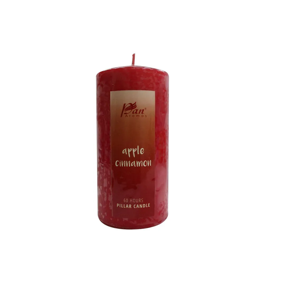 Pan Aromas Apple & Cinnamon Pillar Candle