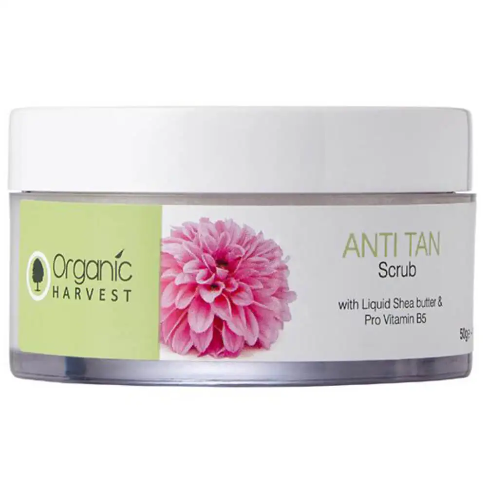 Organic Harvest Anti Tan Scrub,  50 g  for All Skin Types