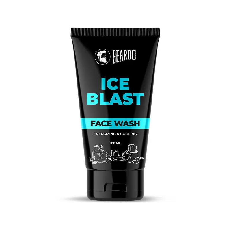 BEARDO Ice Blast Menthol cooling Facewash for Men, | Designed with cool lock technology