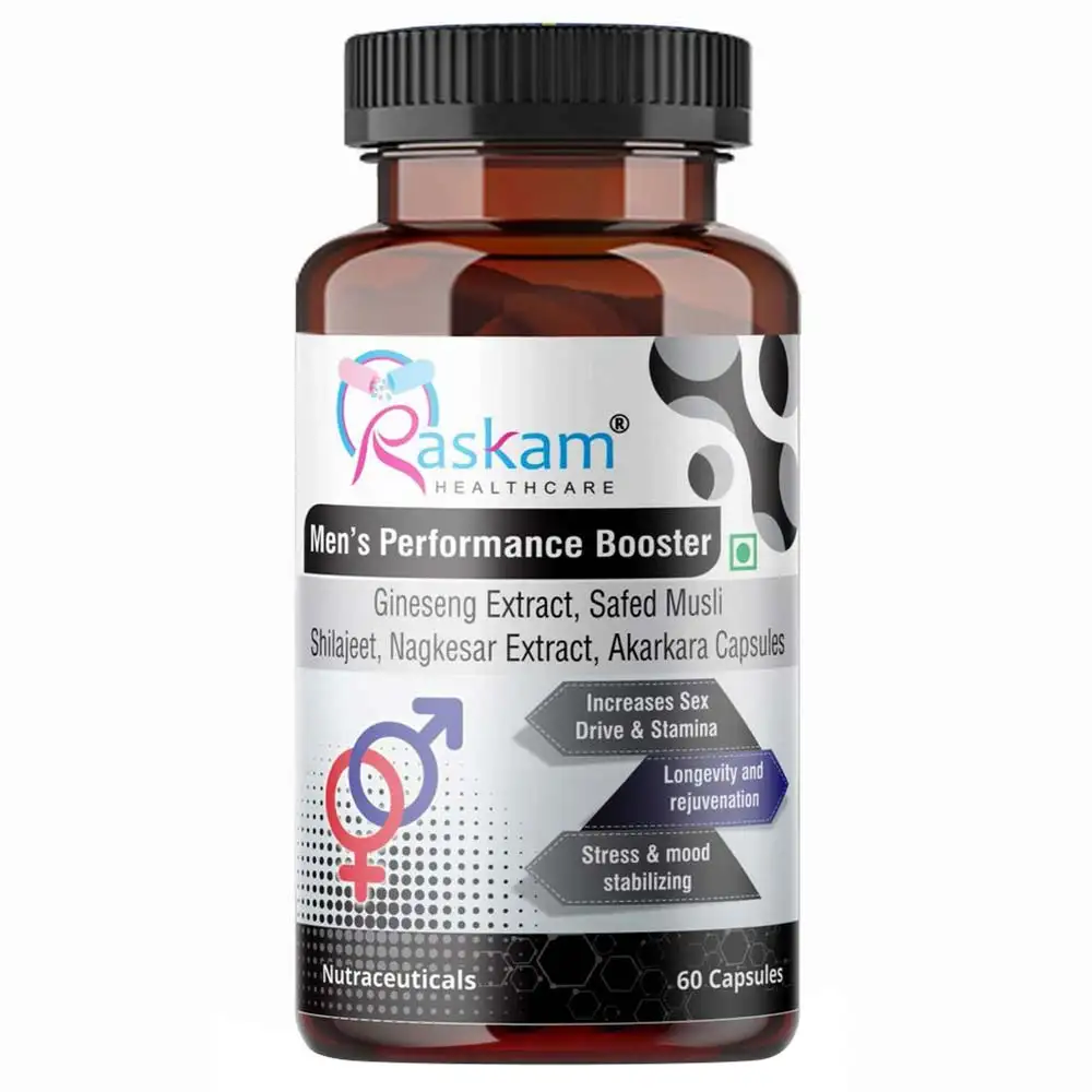 Raskam Men's Performance Booster,  60 capsules