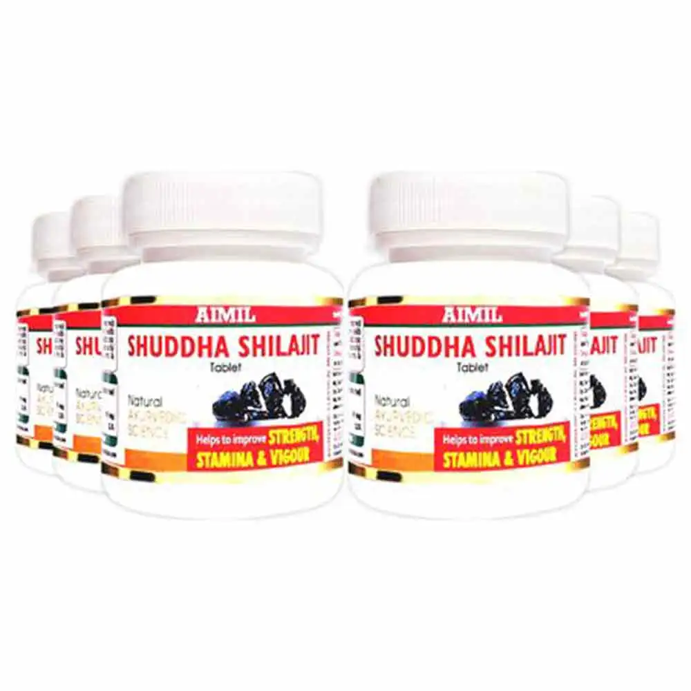 Aimil Shuddha Shilajit (Pack of 6),  60 tablet(s)