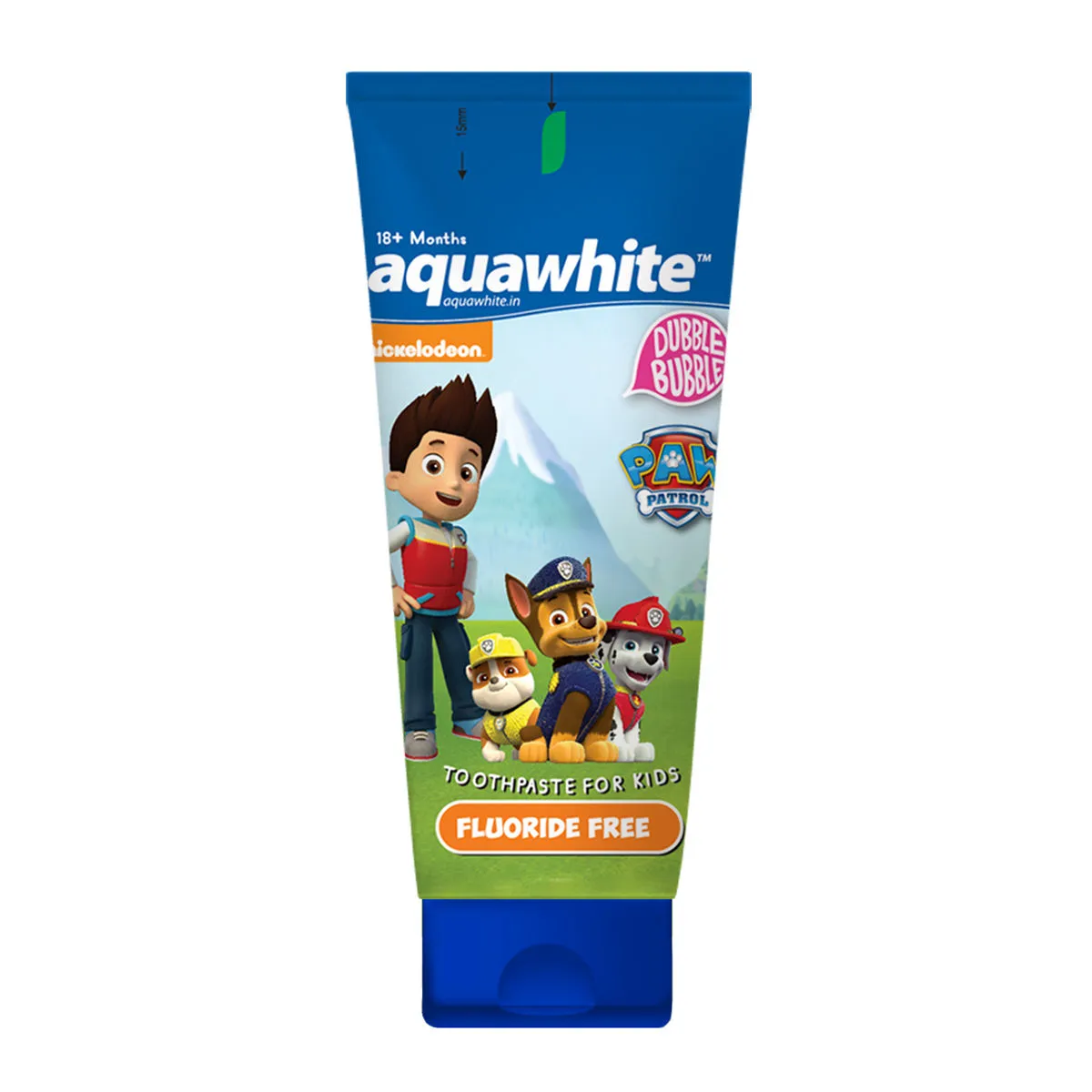 aquawhite Paw Patrol Toothpaste For Kids, Fluoride Free,For Age 2-14 Years