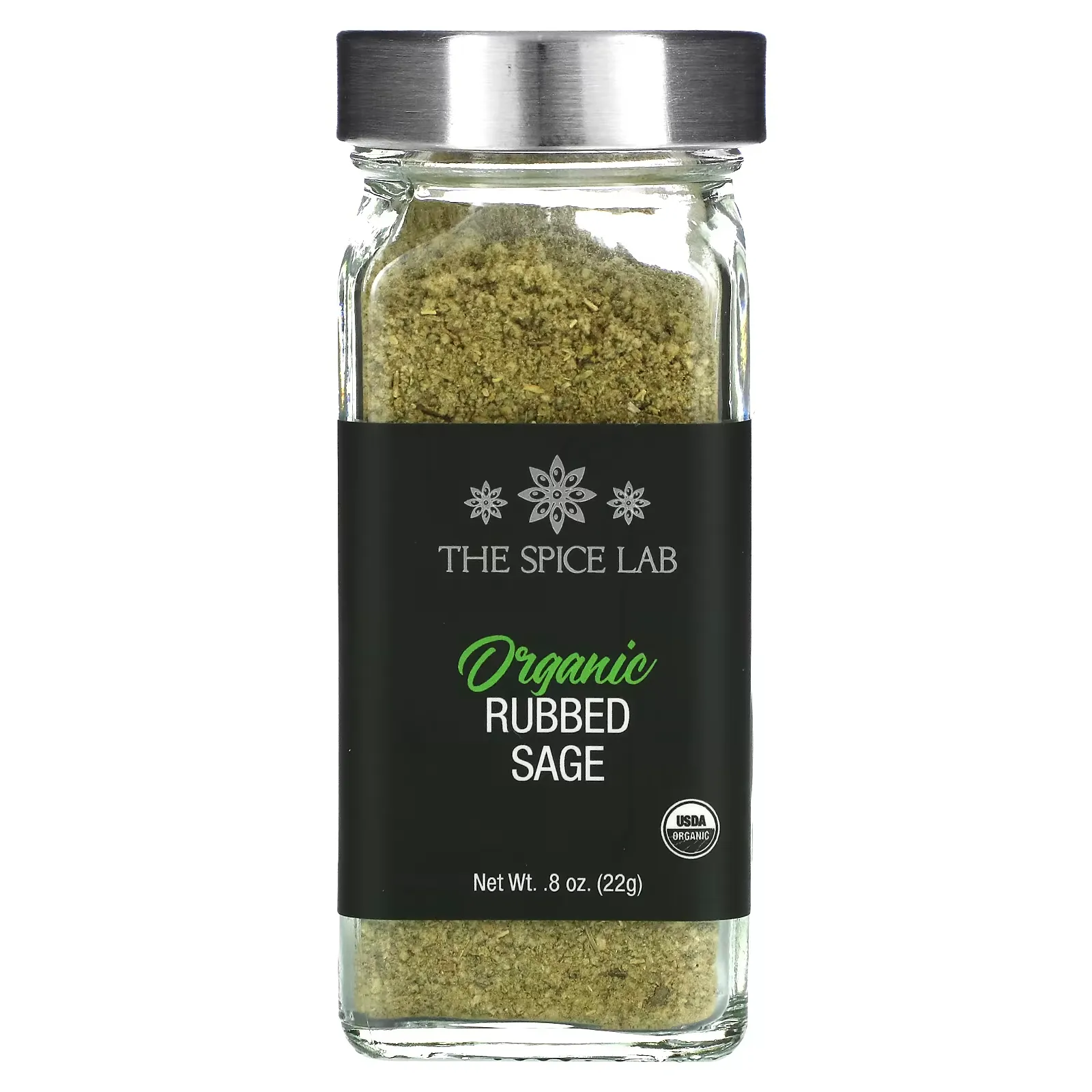 Organic Rubbed Sage, 0.8 oz (22 g)