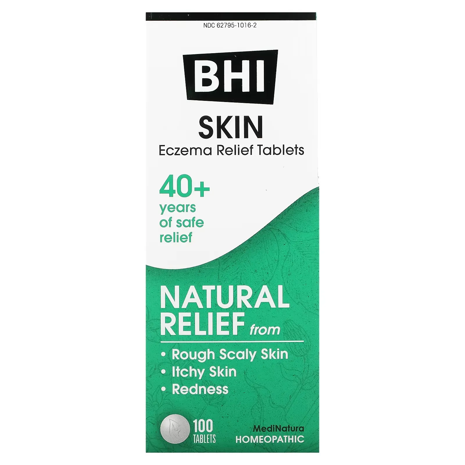 BHI, Skin Eczema Relief Tablets, 100 Tablets