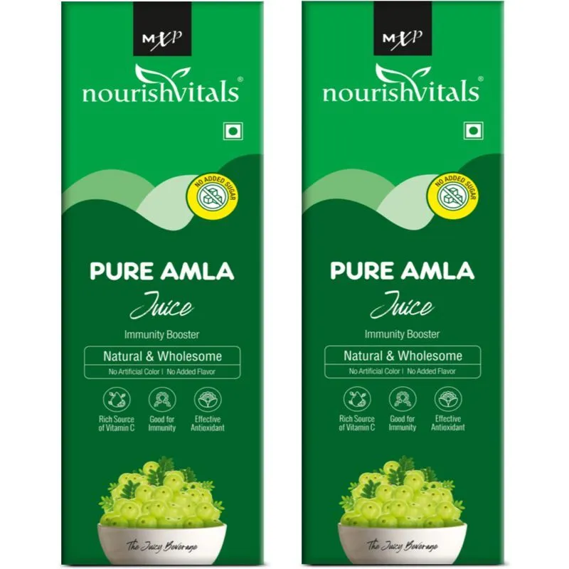 NourishVitals Pure Amla Juice - A Natural Immunity Booster- Natural & Wholesome