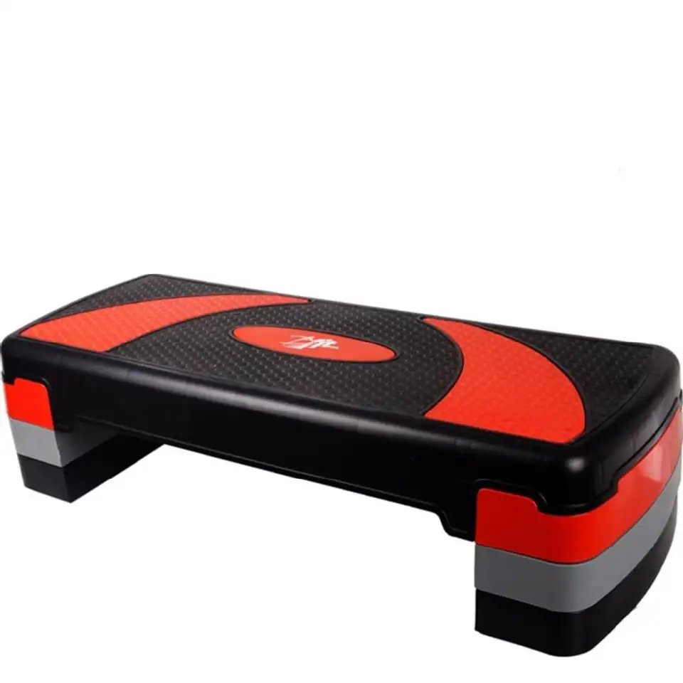 B Fit USA Aerobic Step (3503),  Red and Black  77 cm x 31 cm x 14 cm