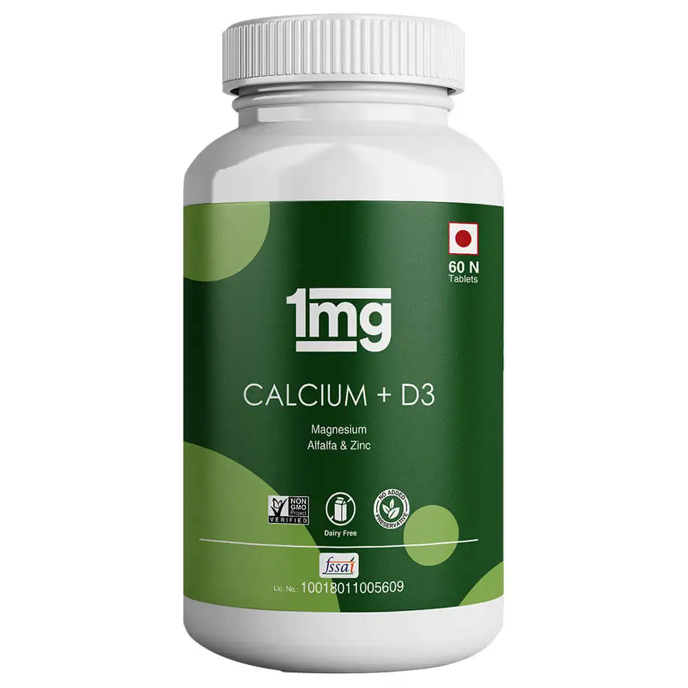 1MG Calcium + D3,  60 tablet(s)  Unflavoured