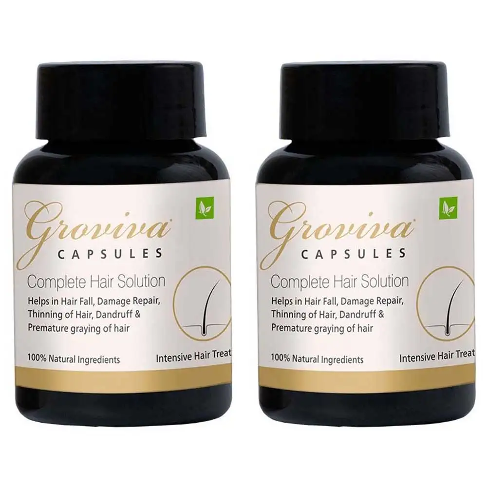 Groviva Complete Hair Solution (Pack of 2),  60 capsules