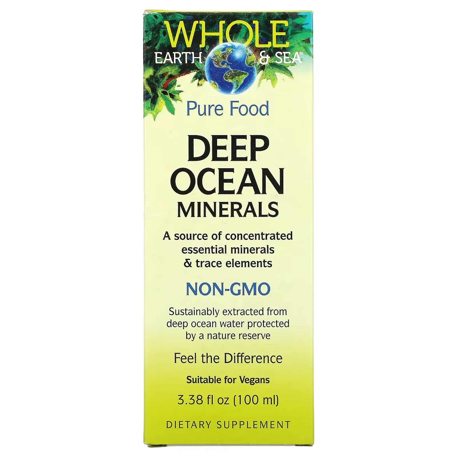 Whole Earth & Sea, Deep Ocean Minerals, 3.38 fl oz (100 ml)