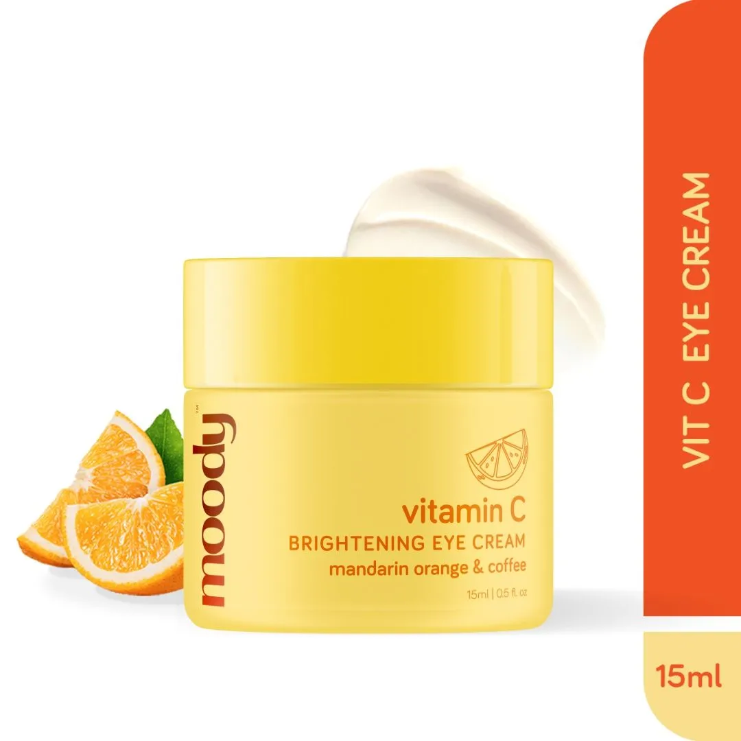 Moody Vitamin C Brightening Eye Cream With Mandarin Orange & Coffee