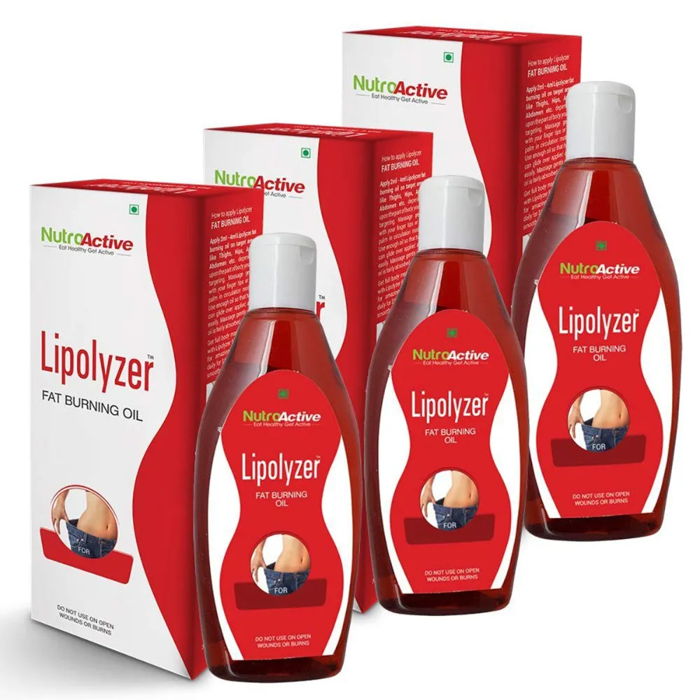 Nutroactive Lipolyzer Fat Burning Oil Pack Of 3