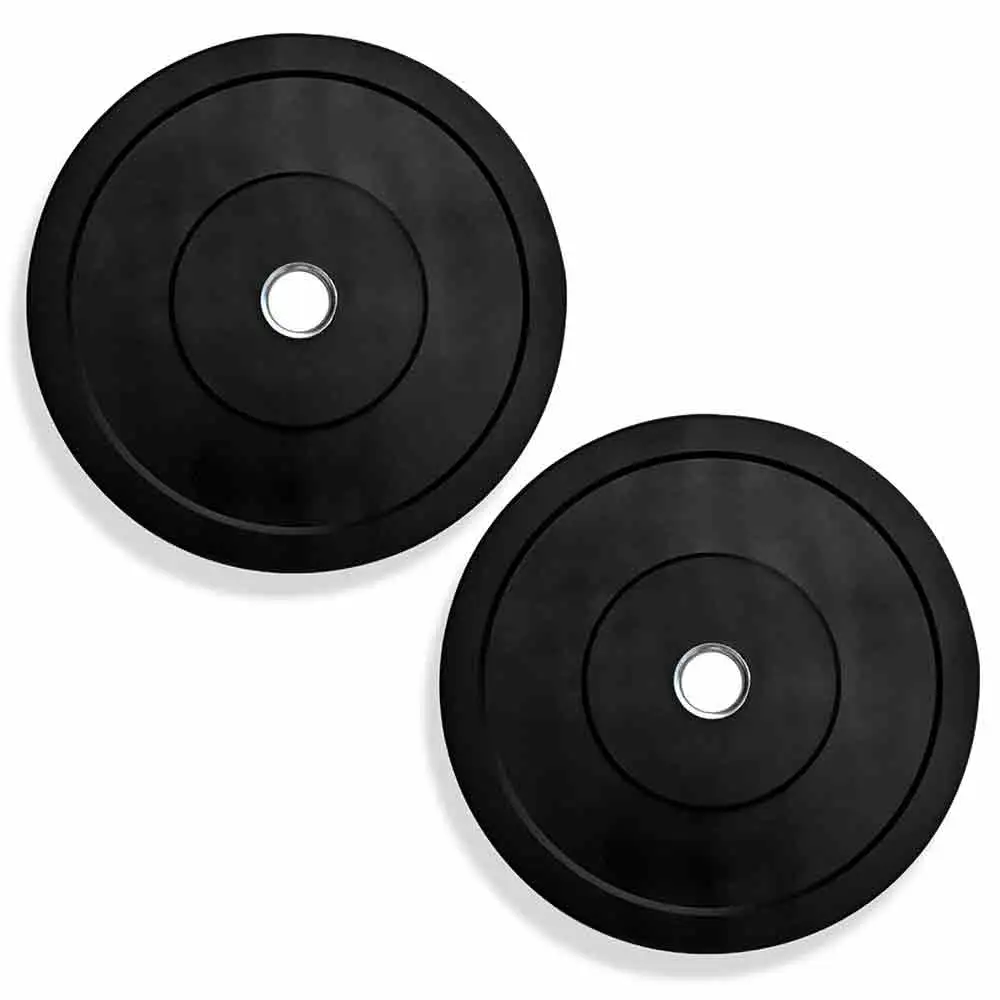 BULLAR Rubber Spare Weight Plates Set for Home Gym,  Black (Pair)  5 kg