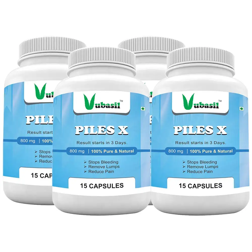 Vubasil Piles X - 800 mg,  60 capsules