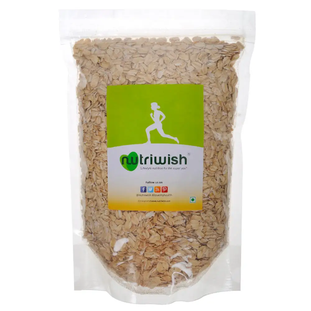 Nutriwish Rolled Oats,  0.5 kg  Unflavoured