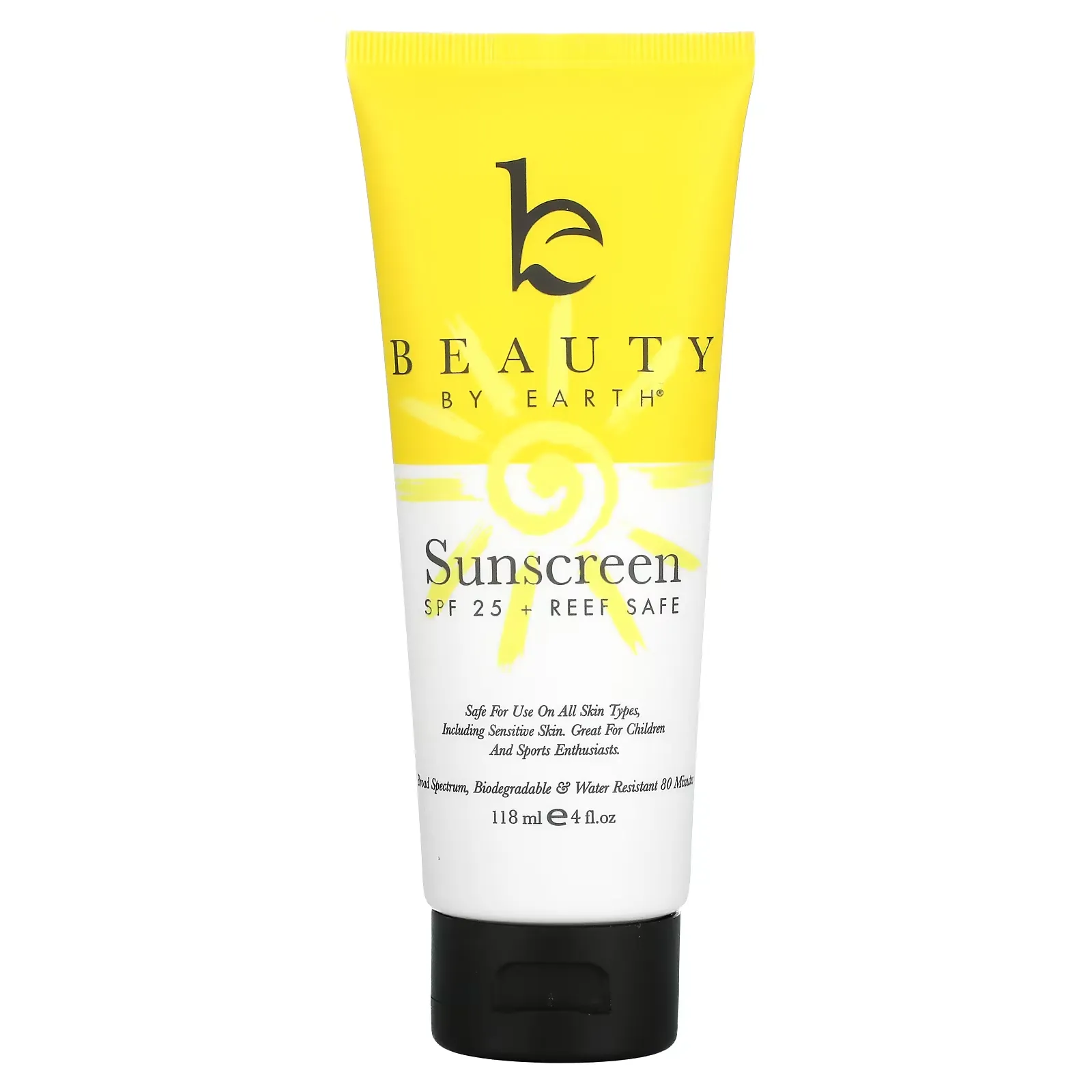 Mineral Sunscreen, SPF 25 Zinc Oxide Sun Protection, 4 fl oz (118 ml)