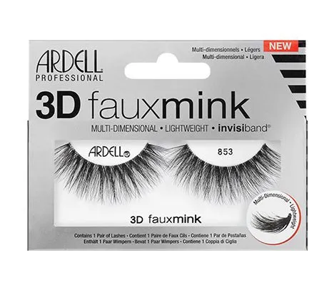 Ardell 3D Faux Mink Eyelash 853 Black - 67449