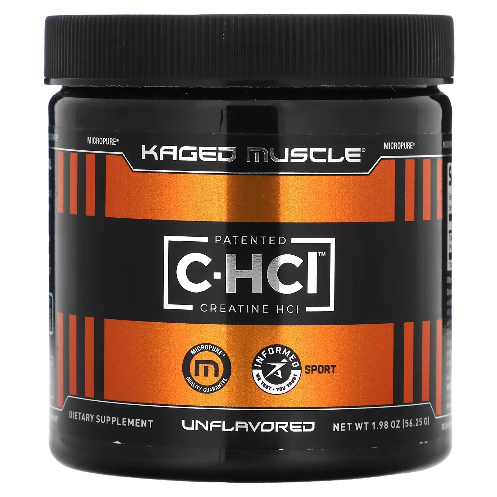 Patented C-HCI, Creatine HCI, Unflavored, 1.98 oz (56.25 g)