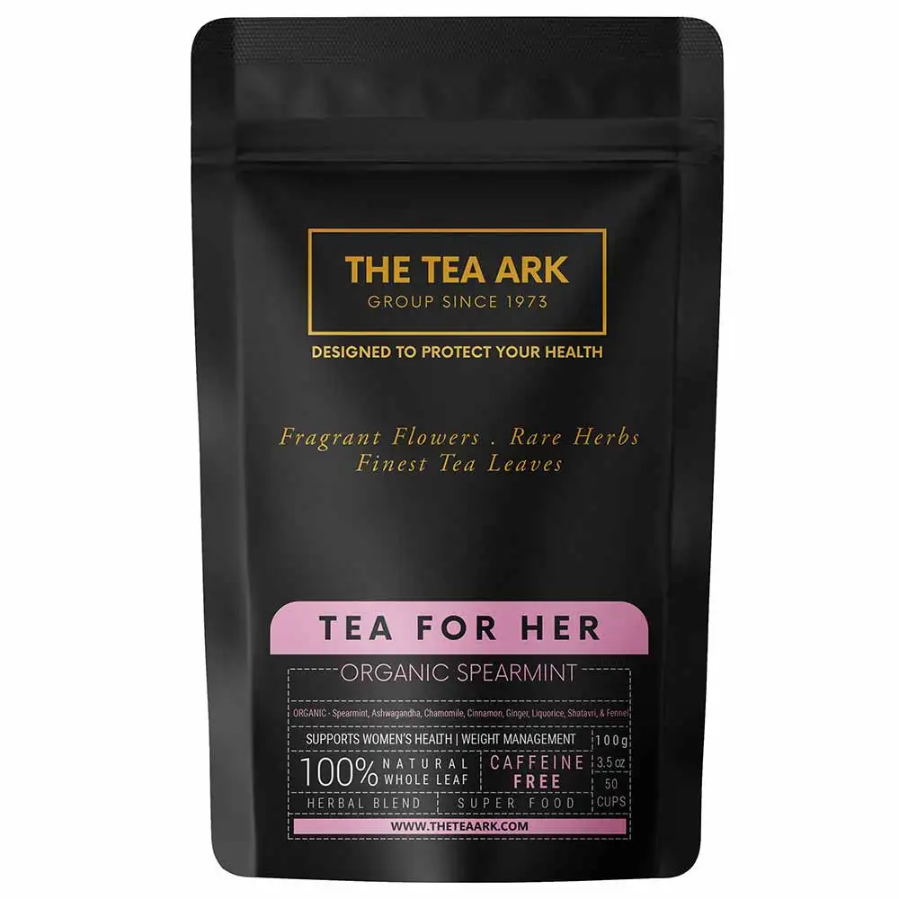 The Tea Ark Tea For Her,  Organic Spearmint - Pouch  100 g