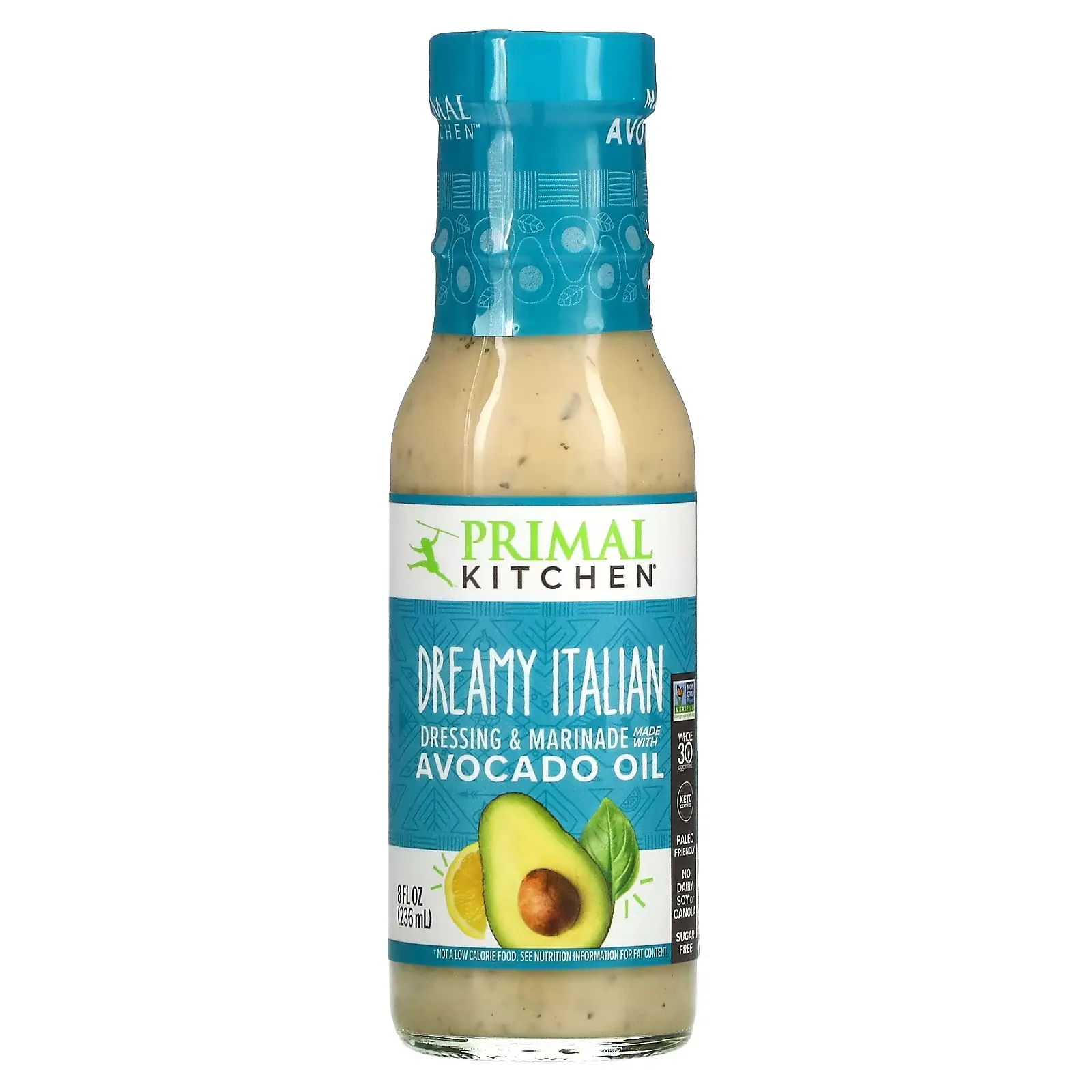 Dressing & Marinade Made with Avocado Oil, Dreamy Italian, 8 fl oz (236 ml)