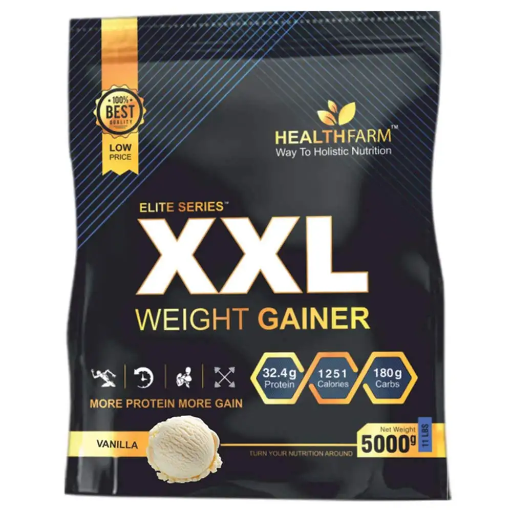 Healthfarm Elite Series XXL Weight Gainer,  11 lb  Vanilla