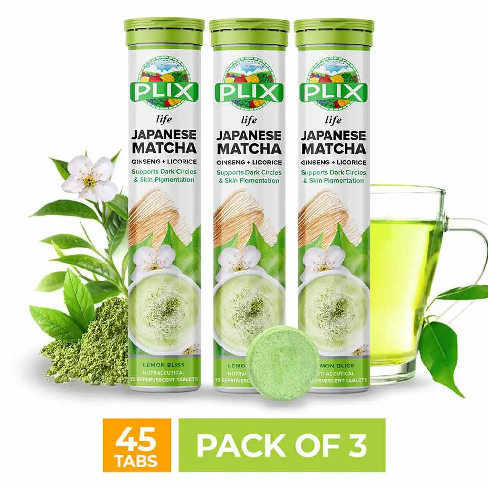 Plix Life Japanese Matcha (Pack of 3),  15 tablet(s)  Lemon Bliss