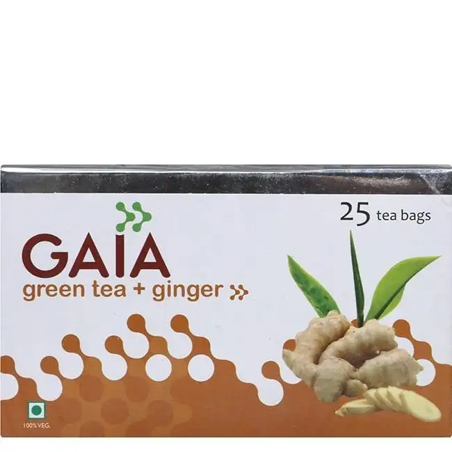 GAIA Green Tea & Ginger,  25 Piece(s)/Pack  Ginger