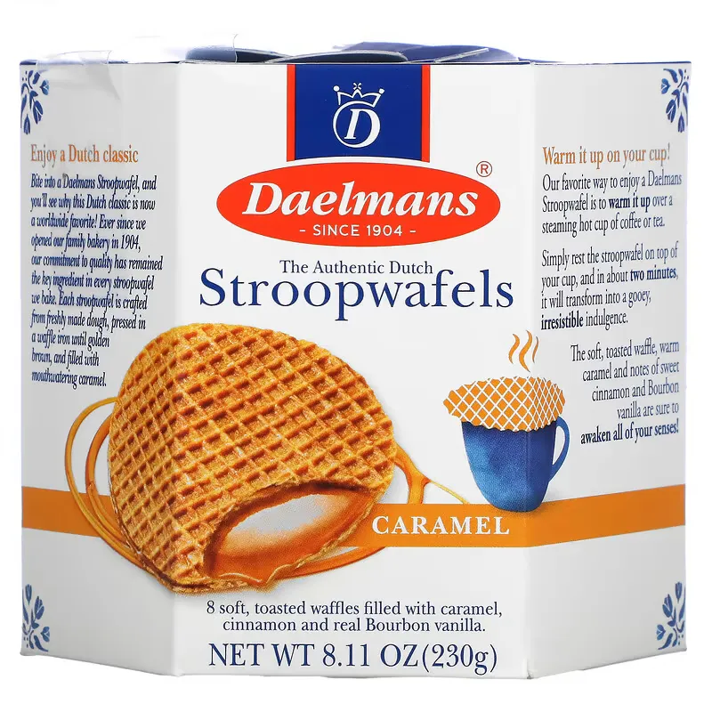 Stroopwafels, Caramel, 8 Waffles, 8.11 oz (230 g)