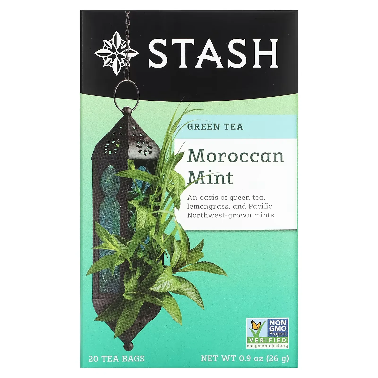 Green Tea, Moroccan Mint, 20 Tea Bags, 0.9 oz (26 g)