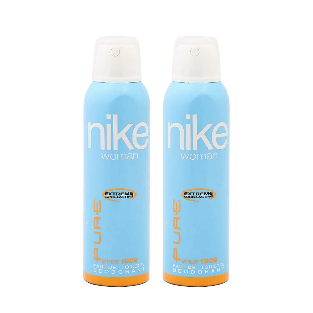 Nike Woman Pure Eau De Toilette Deodorant - Pack Of 2