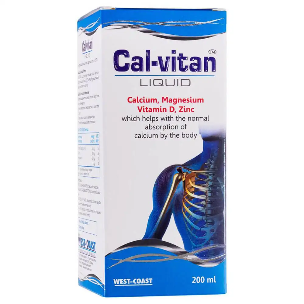 West Coast Cal-Vitan Liquid,  200 ml  Unflavoured