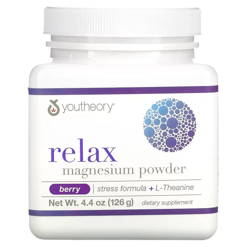 Relax, Magnesium Powder, Berry, 4.4 oz (126 g)