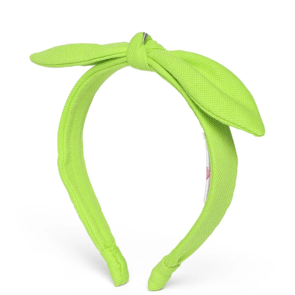 Elaa Anna Headband In Lime Green Jersey