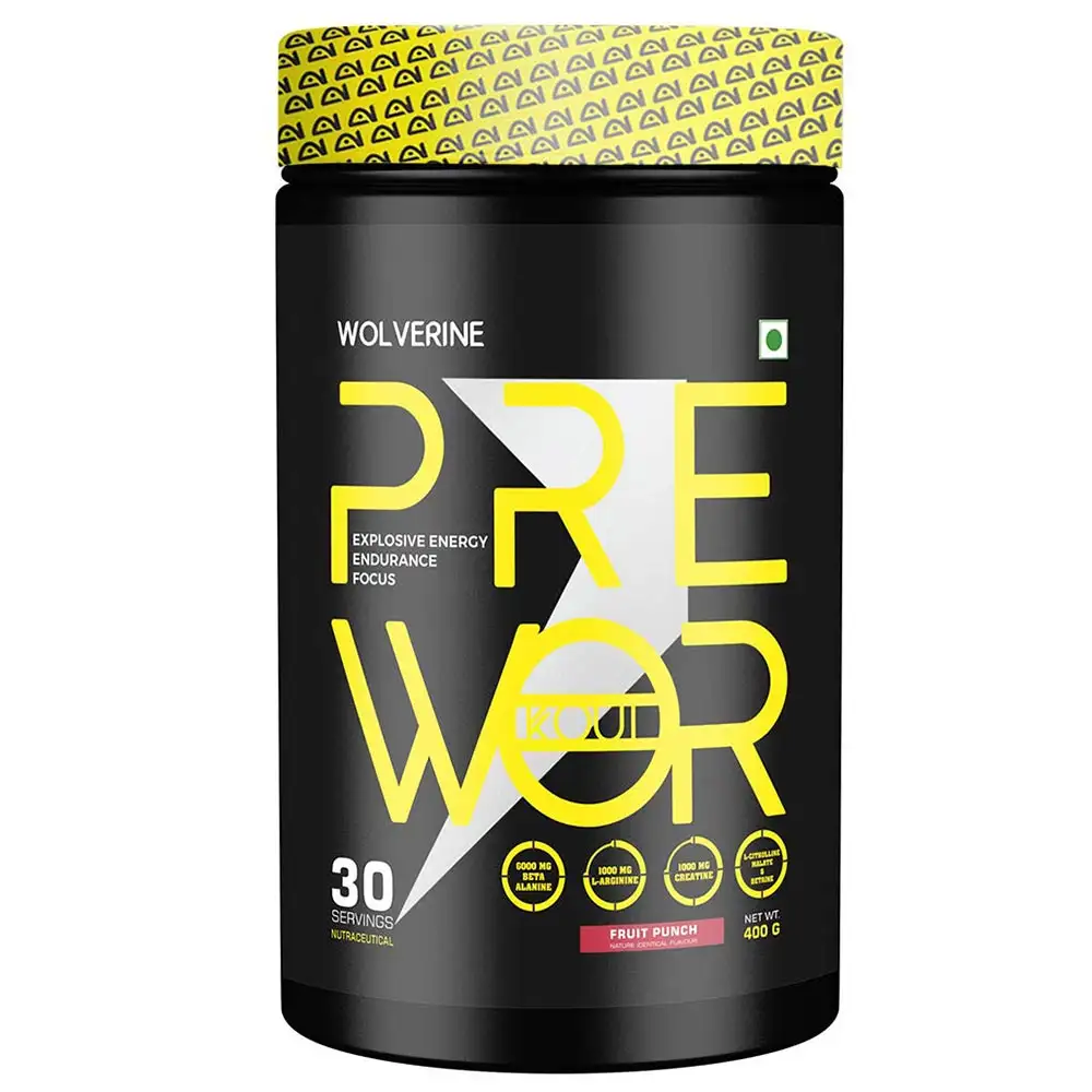 Absolute Nutrition Wolverine Pre Workout,  0.88 lb  Fruit Punch