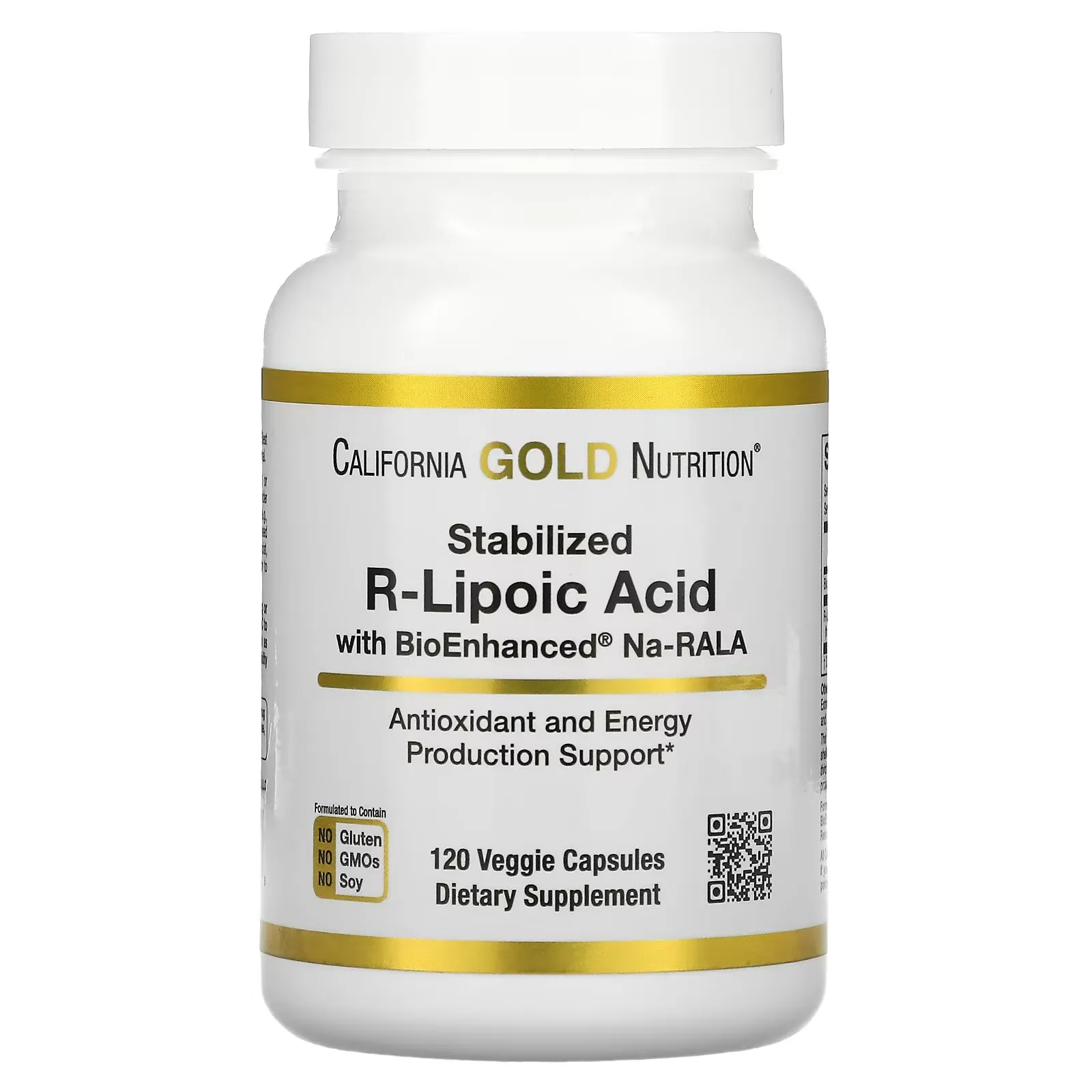 Stabilized R-Lipoic Acid, 120 Veggie Capsules