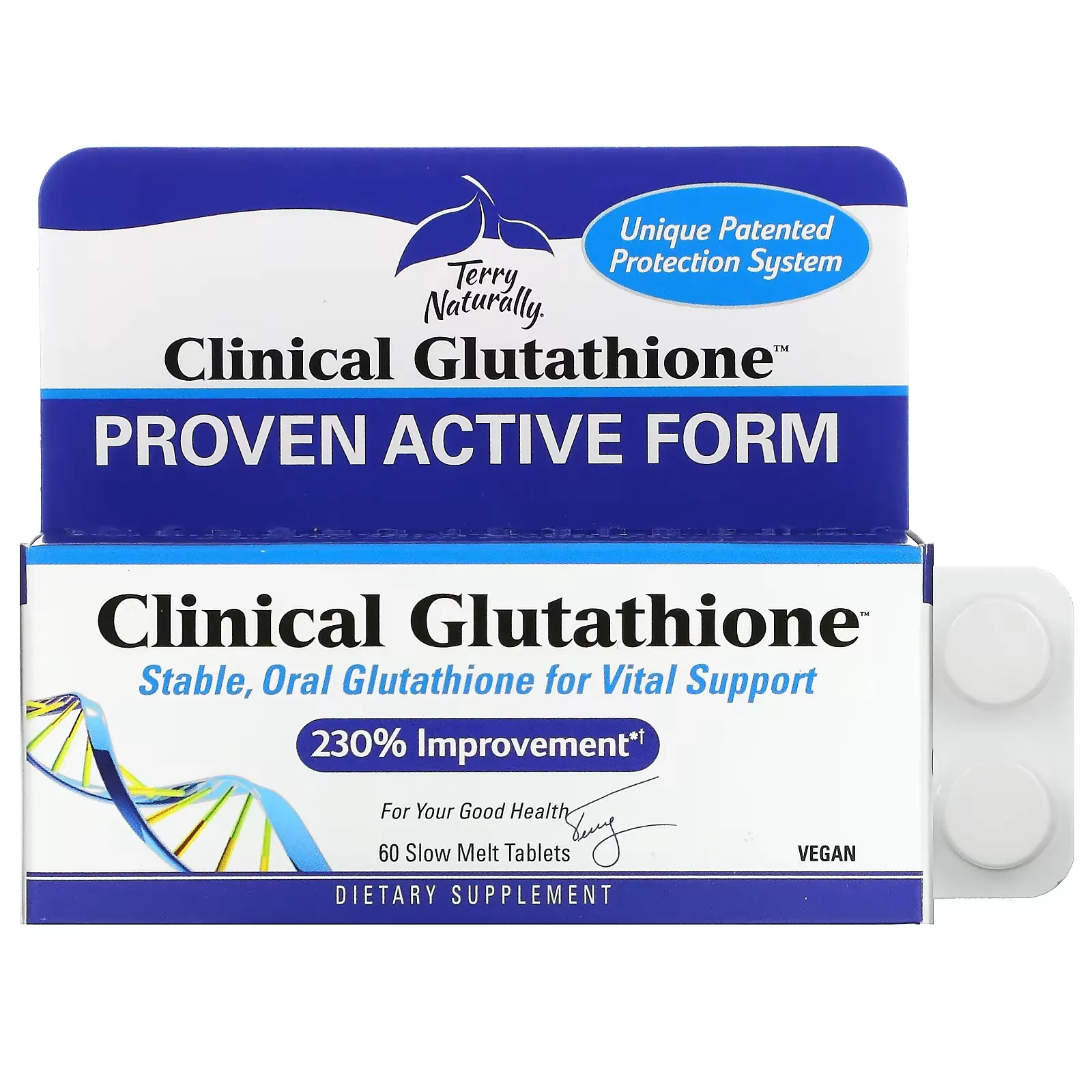 Clinical Glutathione, 60 Slow Melt Tablets