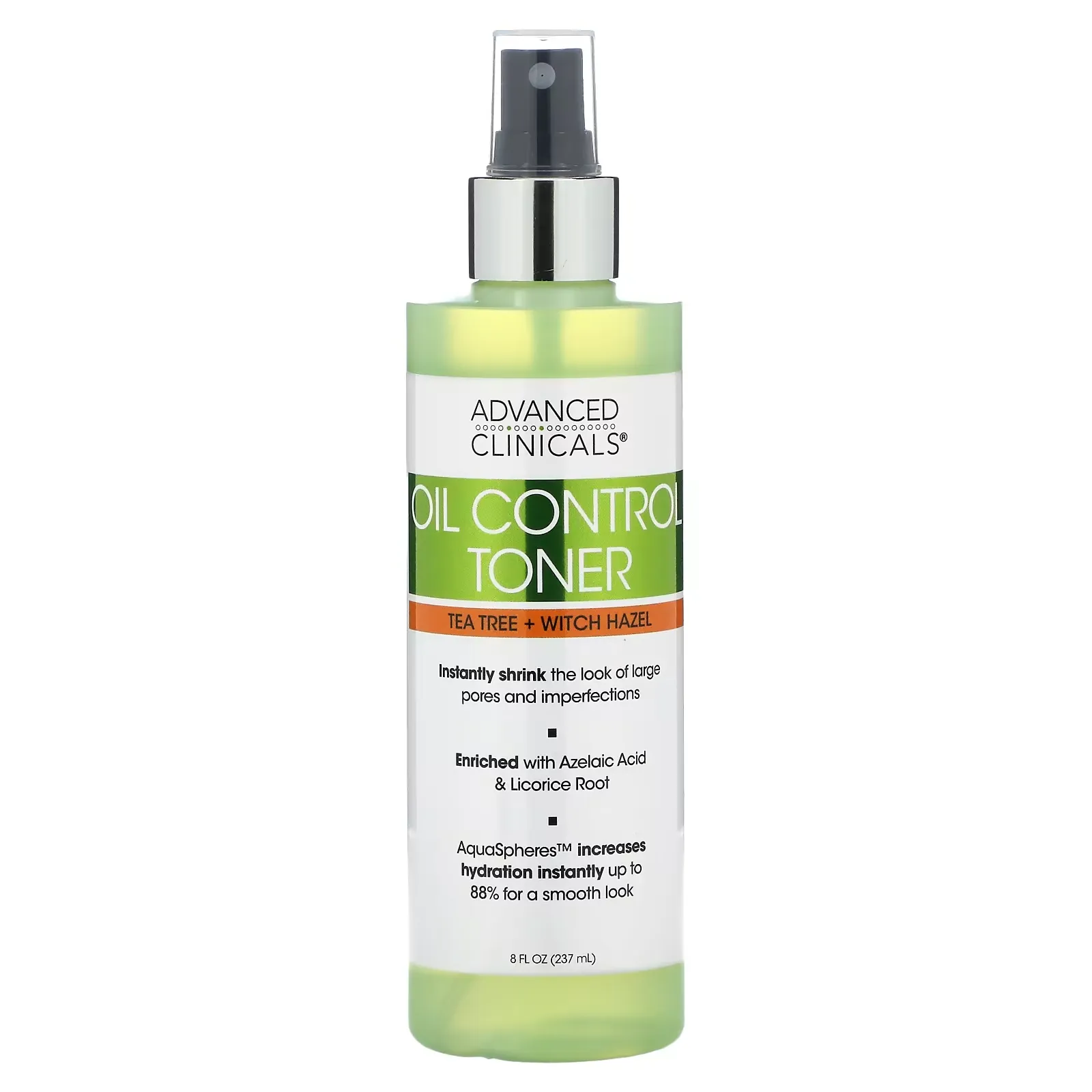 Oil Control Toner, Tea Tree + Witch Hazel, 8 fl oz (237 ml)