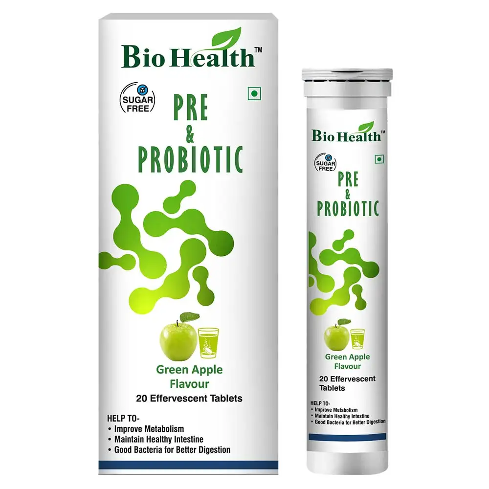 Bio Health Pre & Probiotic,  20 tablet(s)  Green Apple