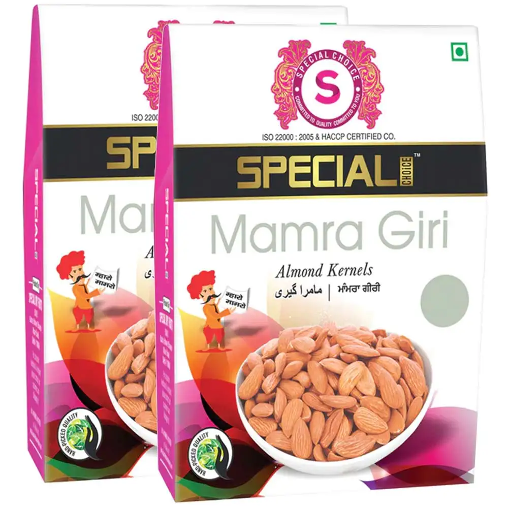 Special Choice Mamra Giri (Almond Kernels),  250 g  Unflavoured (Pack of 2)