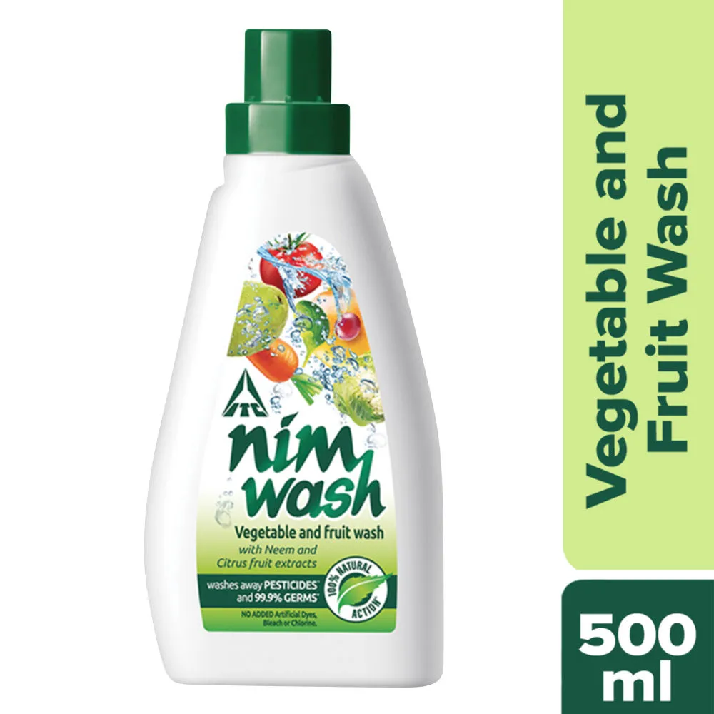 Nimwash Vegetable & Fruit Wash I 100% Natural Action I Removes Pesticides & 99.9% Germs